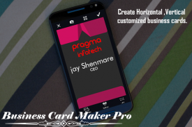 Business Card Maker Pro screenshot 1