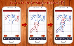 Learn to Draw Super Heroes screenshot 0