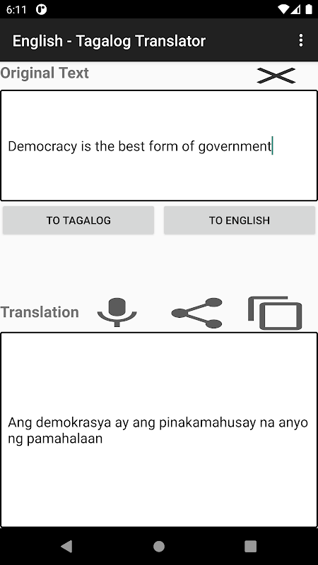 English - Tagalog Translator