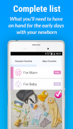 Newborn baby checklist screenshot 4