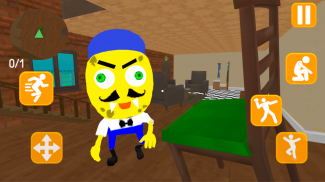 Neighbor Sponge. Scary Secret 3D screenshot 0