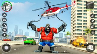 Gorilla Rope Hero Thief City screenshot 2