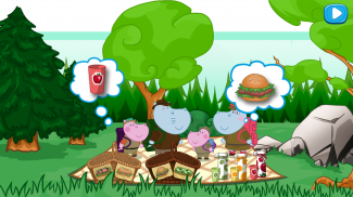 Hippo Family: Mountain Camping screenshot 2