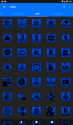 Blue and Black Icon Pack Free screenshot 17