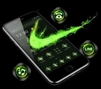 Green Neon Check Mark Theme screenshot 1