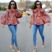 Jeans & Ankara Poncho Tops screenshot 6