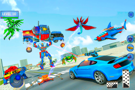 Police Shark Robot Car Game screenshot 1