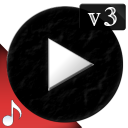 Poweramp v3 skin simple light Icon