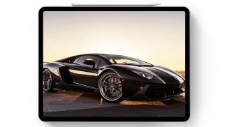 Wallpaper For Black Lamborghini Aventador Fans screenshot 7