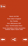 Indian Sports Schedule screenshot 1