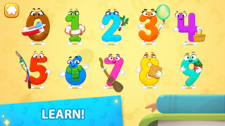 Aprende escribir números! Juegos contar para niños screenshot 0