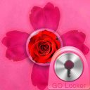 GO Locker Theme hồng cute Rose Icon