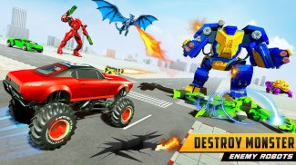 Police Dragon Robot Car Game screenshot 11