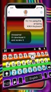 Pride Rainbow Neon Keyboard Th screenshot 0