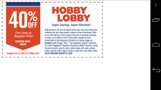 Coupons for Hobby Lobby screenshot 3