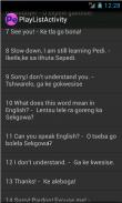 Pedi Phrases Language tutor screenshot 0