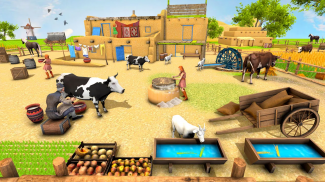 Vintage Village Bull Farm: Animal Farm Simulator screenshot 4