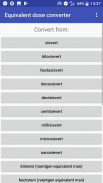 Equivalent dose converter screenshot 0