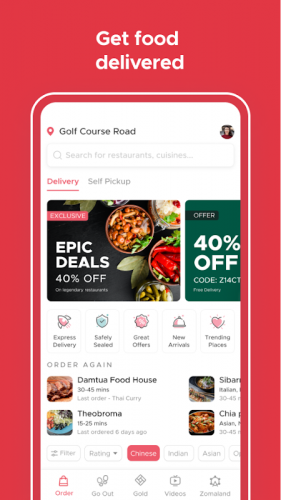 Zomato Restaurant Finder And Food Delivery App 14 4 9 2 Android
