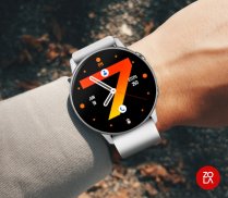 Hybrid Orange Fire Watch Face screenshot 0