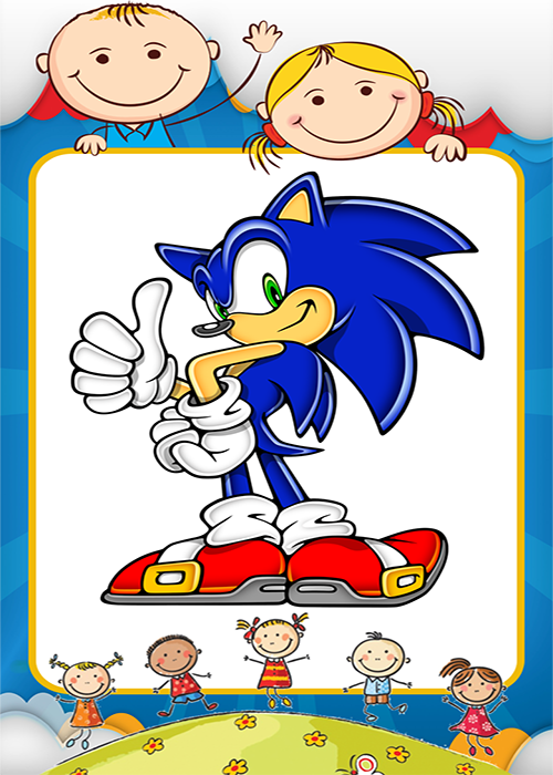 Free Sonic Coloring Games, Download Free Sonic Coloring Games png