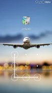 AppLock Theme Blue Sky Plane screenshot 1