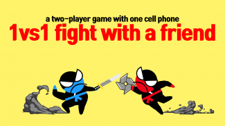 Springen Ninja Battle - 2 Spieler mit Freunden screenshot 3