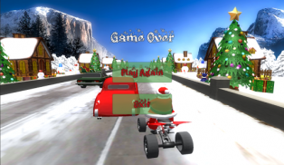 Срећан Божић Ауто-трке деда Мраз вожња Xmas 3D screenshot 4
