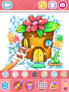 Glitter House coloring and drawing for Kids screenshot 5