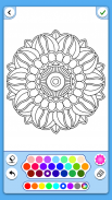 Flores mandala para colorear screenshot 6
