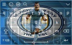 Sergio Aguero Theme Keyboard screenshot 3