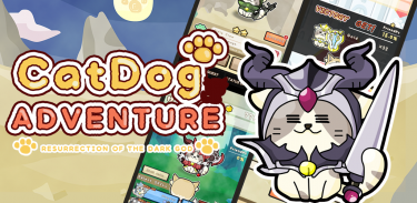 Cat Dog Adventure Casual RPG screenshot 0