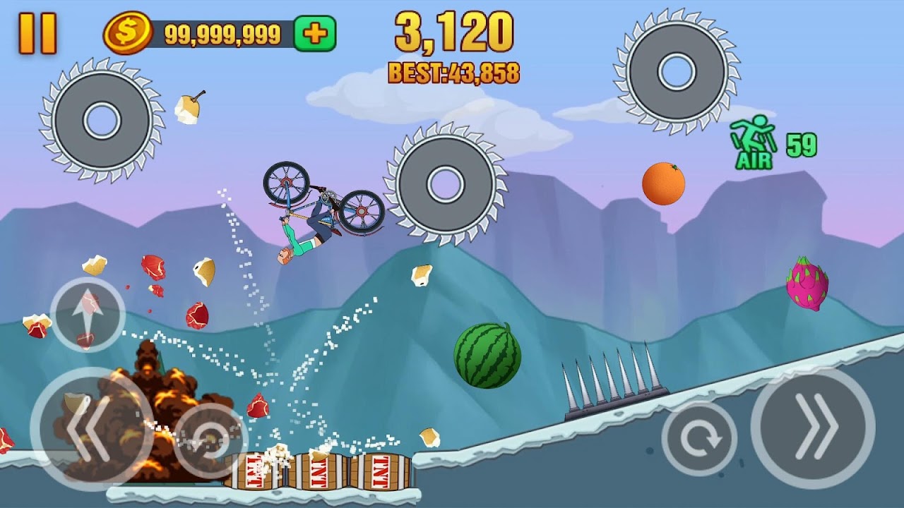 Hill Dismount - Smash the Fruits - Загрузить APK для Android | Aptoide