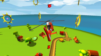 Helicopter Flying Race Game 3D screenshot 0