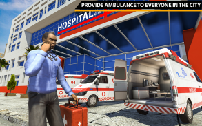 City Ambulance Rescue Emergency Driving screenshot 3