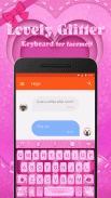 Glitter Emoji Keyboard Theme screenshot 0