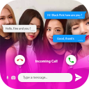 fake chat Black pink : with live video calling