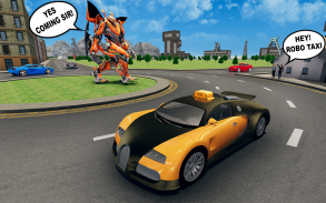 Robot Car Taxi: Future Robot Taxi Transporter Game screenshot 2