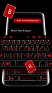 Tema Keyboard Cool Black Red screenshot 2