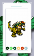 Kaiju Pixel Art Colored screenshot 1