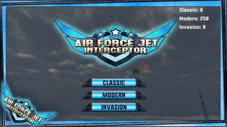 força aérea interceptor do jet screenshot 0