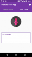 Pronunciation checker screenshot 2