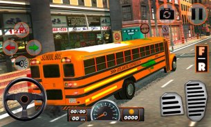 اتوبوس مدرسه بالا رانندگی 3D screenshot 1