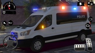 Police Van Crime Chase - Police Bus Games 2021 screenshot 3