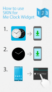 Stalen klok widget -Me Clock screenshot 0