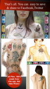 Tatuajes editor de fotos screenshot 4