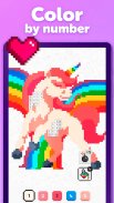 UNICORN Color by Number | Pixel Art Coloring Games screenshot 3