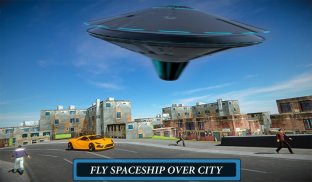 Volant UFO Simulateur Spaceship Attaque Terre screenshot 3