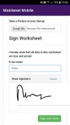 Maintenet Mobile Worksheet screenshot 2