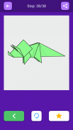 Origami dinosaurus dan naga screenshot 0